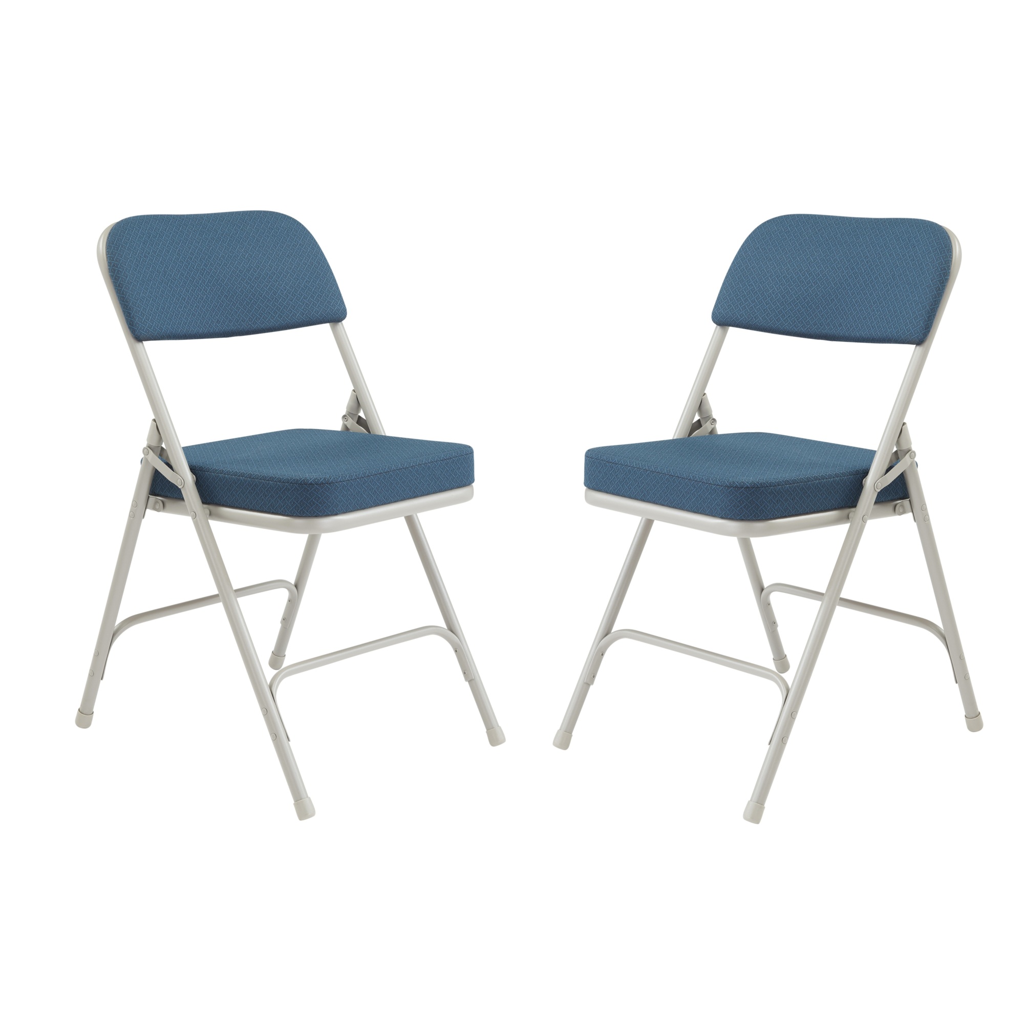 National Public Seating, 3200 Series 2in. Fabric Folding Chair, Primary Color Blue, Included (qty.) 2, Seating Type Folding Chair, Model# 3215